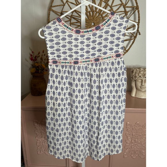 Women's Caffe Marrakech Tank Top S White Blue - Picture 2 of 4